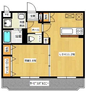ミヨヒコHK−K1【303号室】の間取り