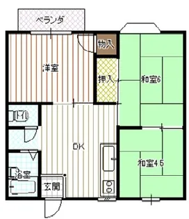 シャルムカミスA・B・C【C-101号室】の間取り