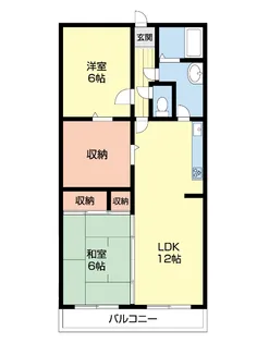 ミレニアム・ユウアイ【203号室】の間取り