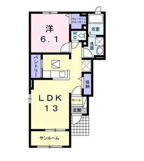 ドゥマン クレールⅡ【1階】の間取り