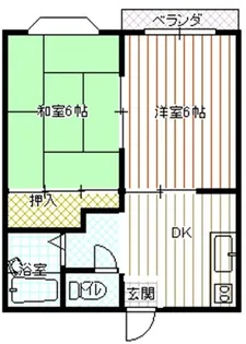 シャルムカミスA・B・C【B-202号室】の間取り