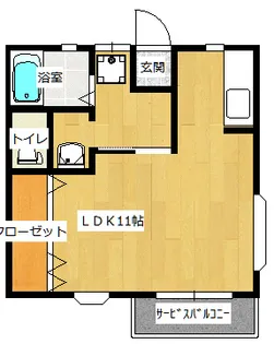 シルクハイツ【201号室】の間取り