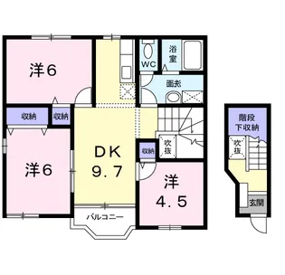 ヴィラ サンライズ ドリームⅡ【2階】の間取り