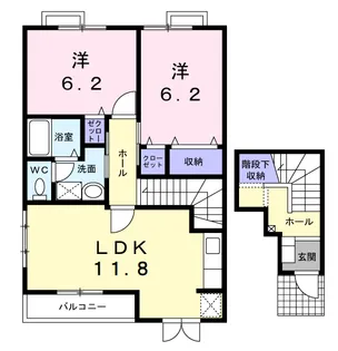 エトワール C【2階】の間取り