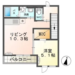 クレアーレ【2階】の間取り
