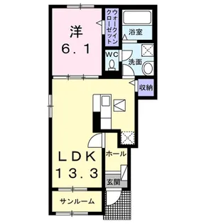 アルカンシエル【1階】の間取り