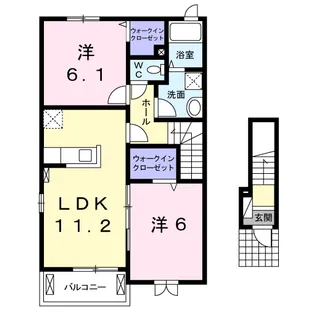 レジデンス オオギⅠ【2階】の間取り