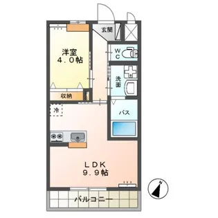 West Valley MOTO Ⅱ【1階】の間取り