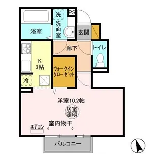 Casa(カーサ) EXE B(エグゼビー)【1階】の間取り