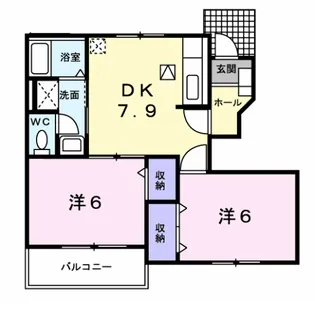 アルカンシエルⅠ【1階】の間取り