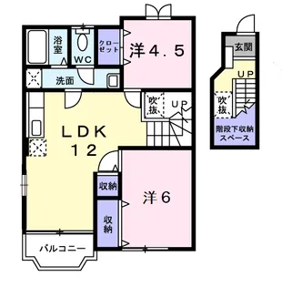 フォンテーヌ・Ⅴ【2階】の間取り