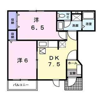 アルカンシエルⅡ【1階】の間取り