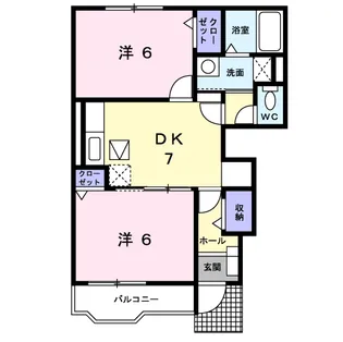 ミーツハオス【1階】の間取り
