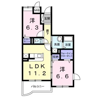 エストレーノkoei【3階】の間取り