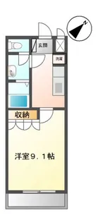 メルヴェール知手【2階】の間取り