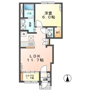 シェル フローラ【1階】の間取り