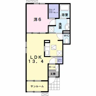 ヴェント【1階】の間取り