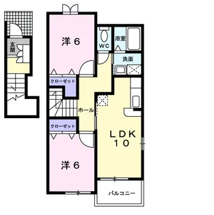コンフォルターブルⅢ【2階】の間取り