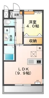 高尾崎 NEW TOWN La・Terre F【1階】の間取り