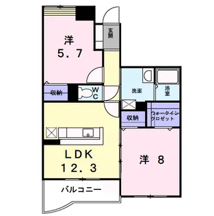 エストレーノkoei【1階】の間取り