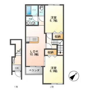 シンフォニーヒルズ【2階】の間取り