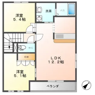SKY LARK【2階】の間取り