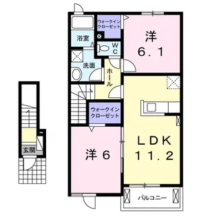 ミッド ヴィラⅡ【2階】の間取り
