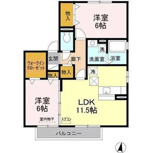 パークヒル A【1階】の間取り