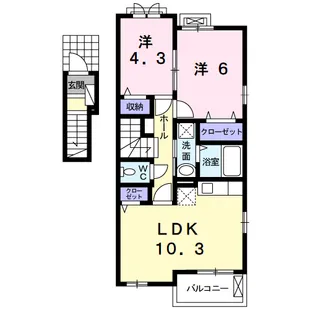 ネオレジデンス【2階】の間取り