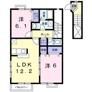 プラトーA【2階】の間取り
