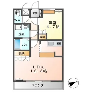 La・mer(ラ・メール)【2階】の間取り