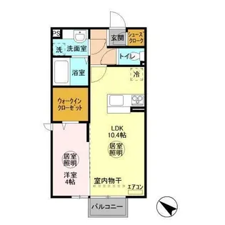 ラ・トゥール 一番館【2階】の間取り