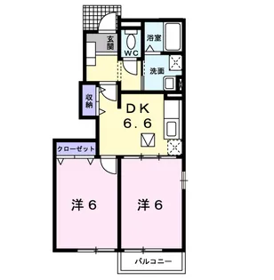コンフォルターブルⅢ【1階】の間取り
