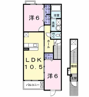 サンリット アヴェニュー【2階】の間取り