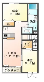スカイ クレール【2階】の間取り