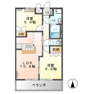 ペレーネ【1階】の間取り