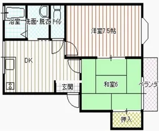 タームズシャインⅡ【103号室】の間取り