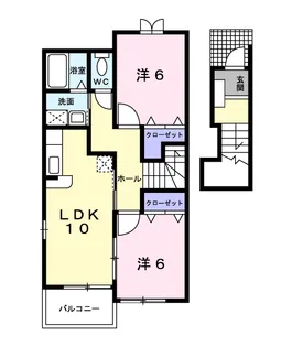 ブリズ・セゾン【2階】の間取り