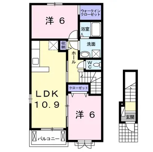 セイバリーヒルズ【2階】の間取り