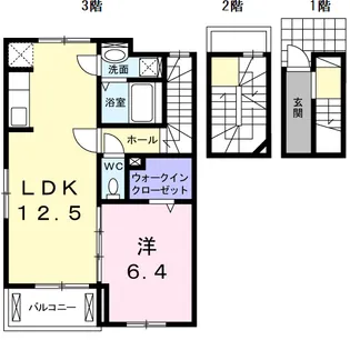 ピボットⅡ【3階】の間取り