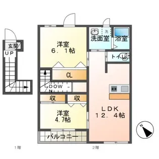 テンダー【2階】の間取り