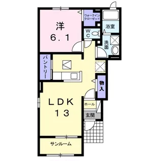 メゾンTK Ⅰ【1階】の間取り