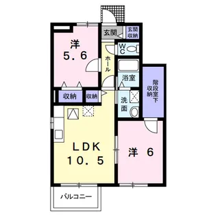 ボンジュールⅠ【1階】の間取り