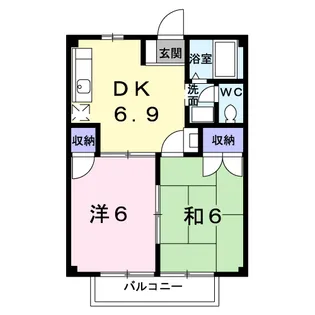 トラッドハイツ柏崎【2階】の間取り