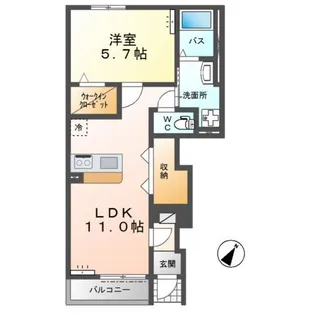 ロイヤルヒルズ(Royal Hills)【1階】の間取り