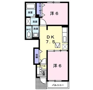 アルカンシエルⅢ【1階】の間取り