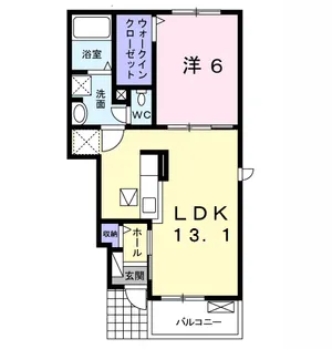 グランファミーユⅠ【1階】の間取り