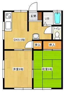 アリス鹿島第二【203号室】の間取り