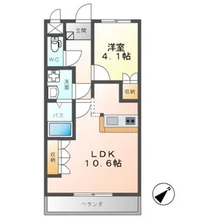 Dieu habitation(ディユーハビタスィヨン)【3階】の間取り