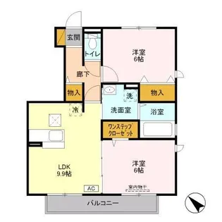 アースウィン B【1階】の間取り